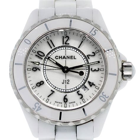 chanel j12 white womens quartz watch with diamonds|chanel j12 watch william chan.